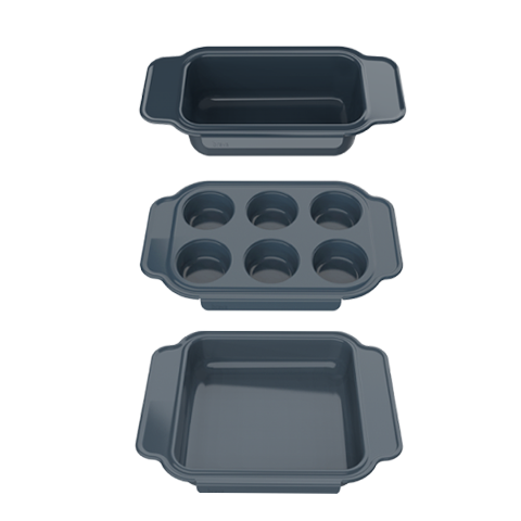 Brava Oven Chef's Choice Lite 5-Piece Baking Pan Set, Includes Non-Stick  Egg Pan for Cooking, Muffin & Cupcake Pan, Loaf Baking Dish, Square Brownie